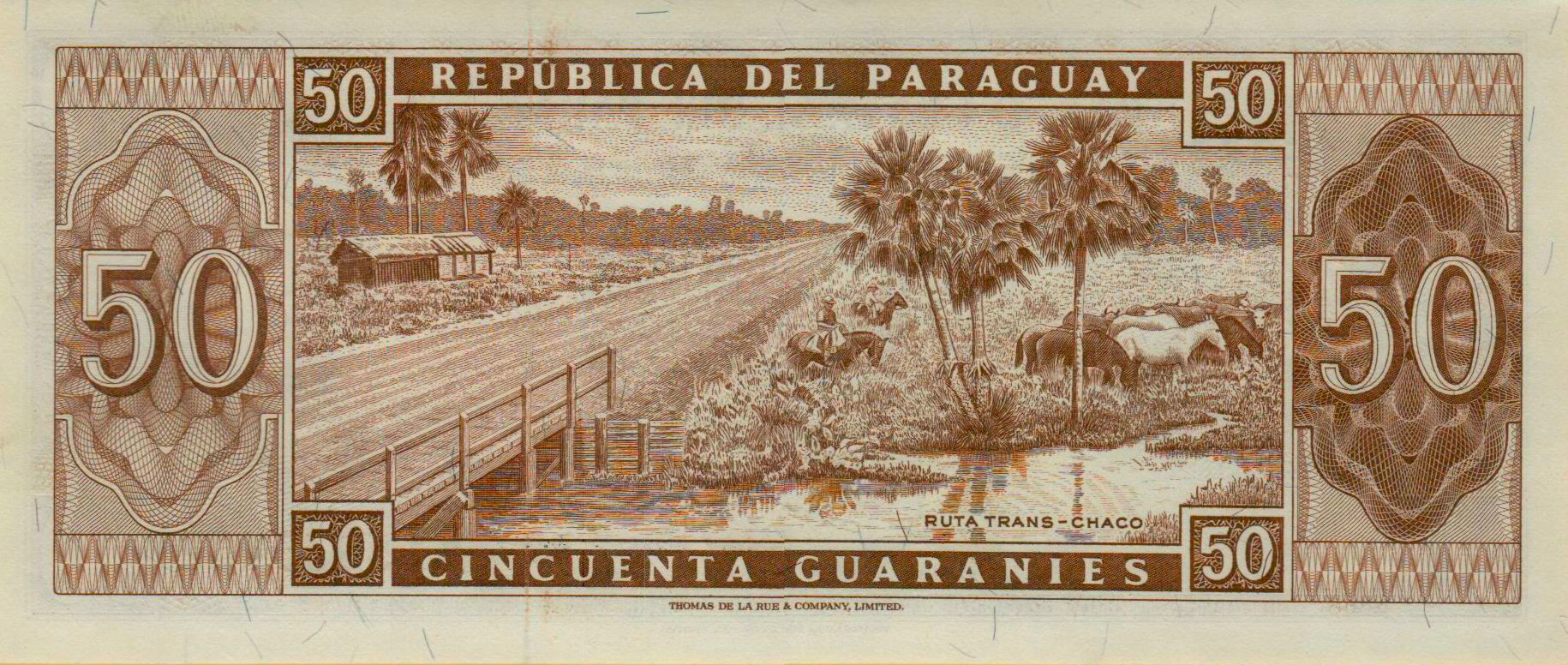 Paraguay 50 1963 UNC P-197/b